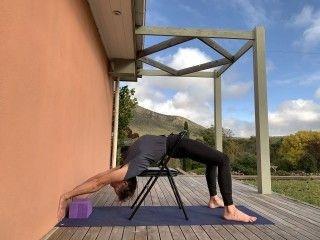Supported Urdhva Dhanurasana with Chair